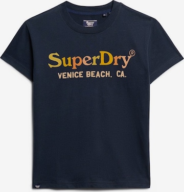 T-shirt Superdry en bleu : devant