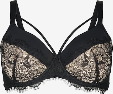 Push-up Soutien-gorge 'Lsida' Devoted by Zizzi en noir : devant