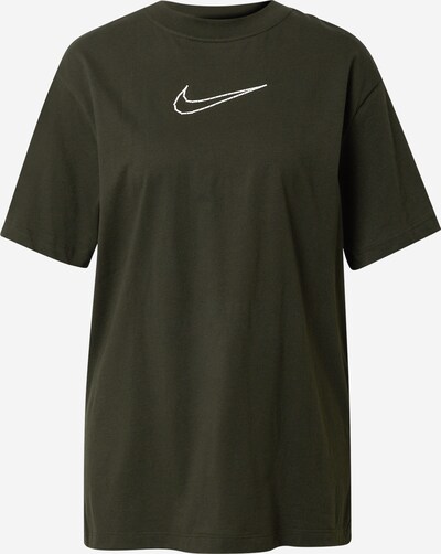 Tricou Nike Sportswear pe verde închis / alb, Vizualizare produs