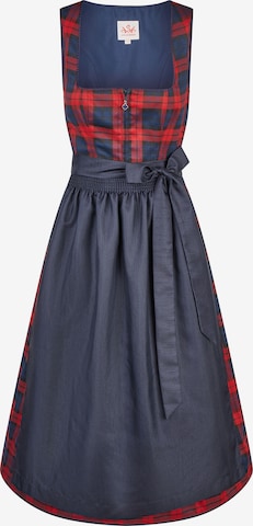 SPIETH & WENSKY Dirndl 'Korsika' in Blue: front