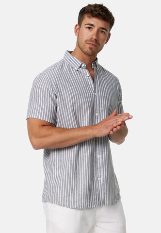 INDICODE JEANS Regular fit Button Up Shirt in Grey
