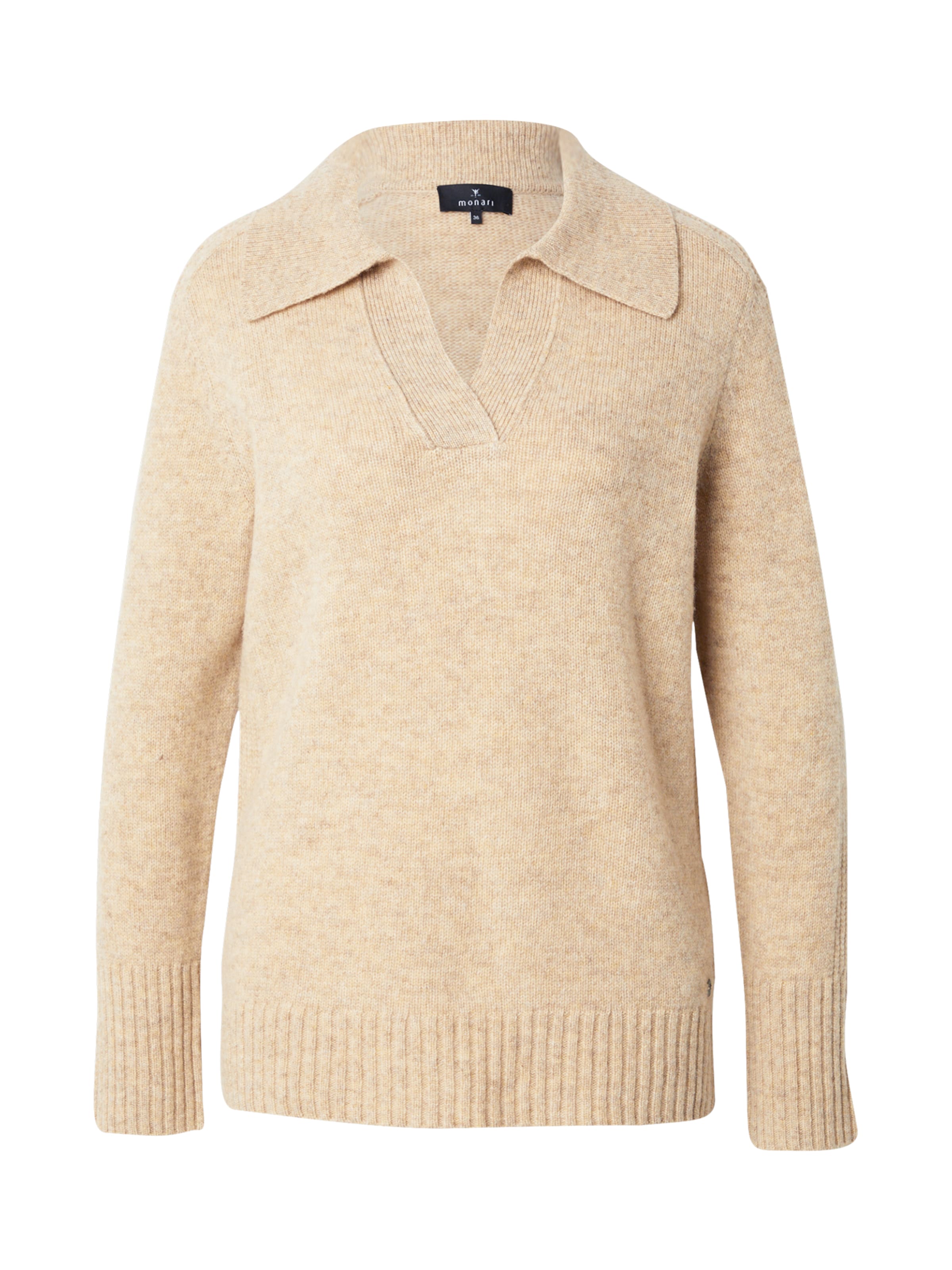 Pulover de la monari pe maro: față