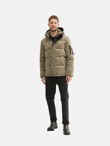 TOM TAILOR Winter Jacket in Green