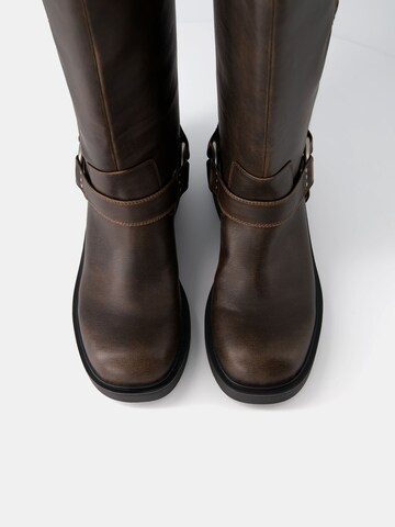 Bottes Bershka en marron