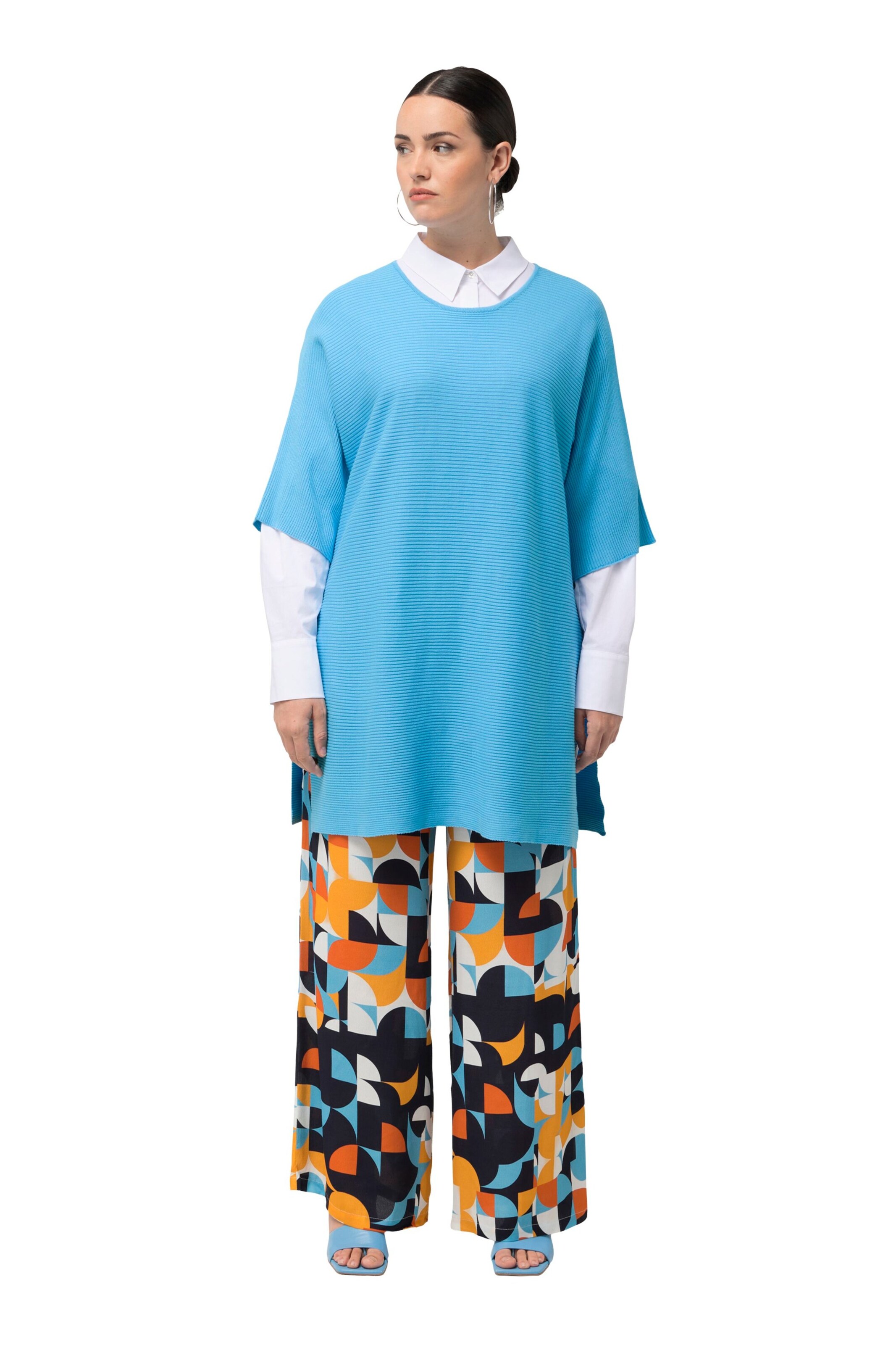 Pull-over Ulla Popken en bleu