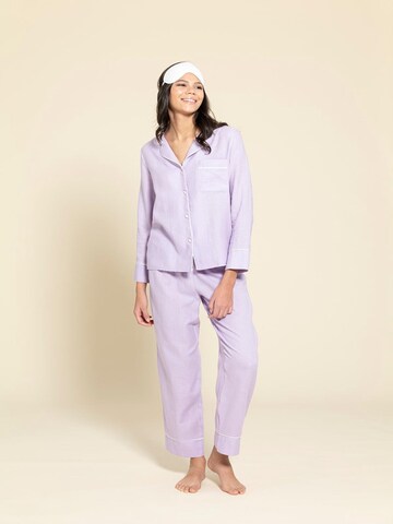 For You Moda Pyjama in Lila