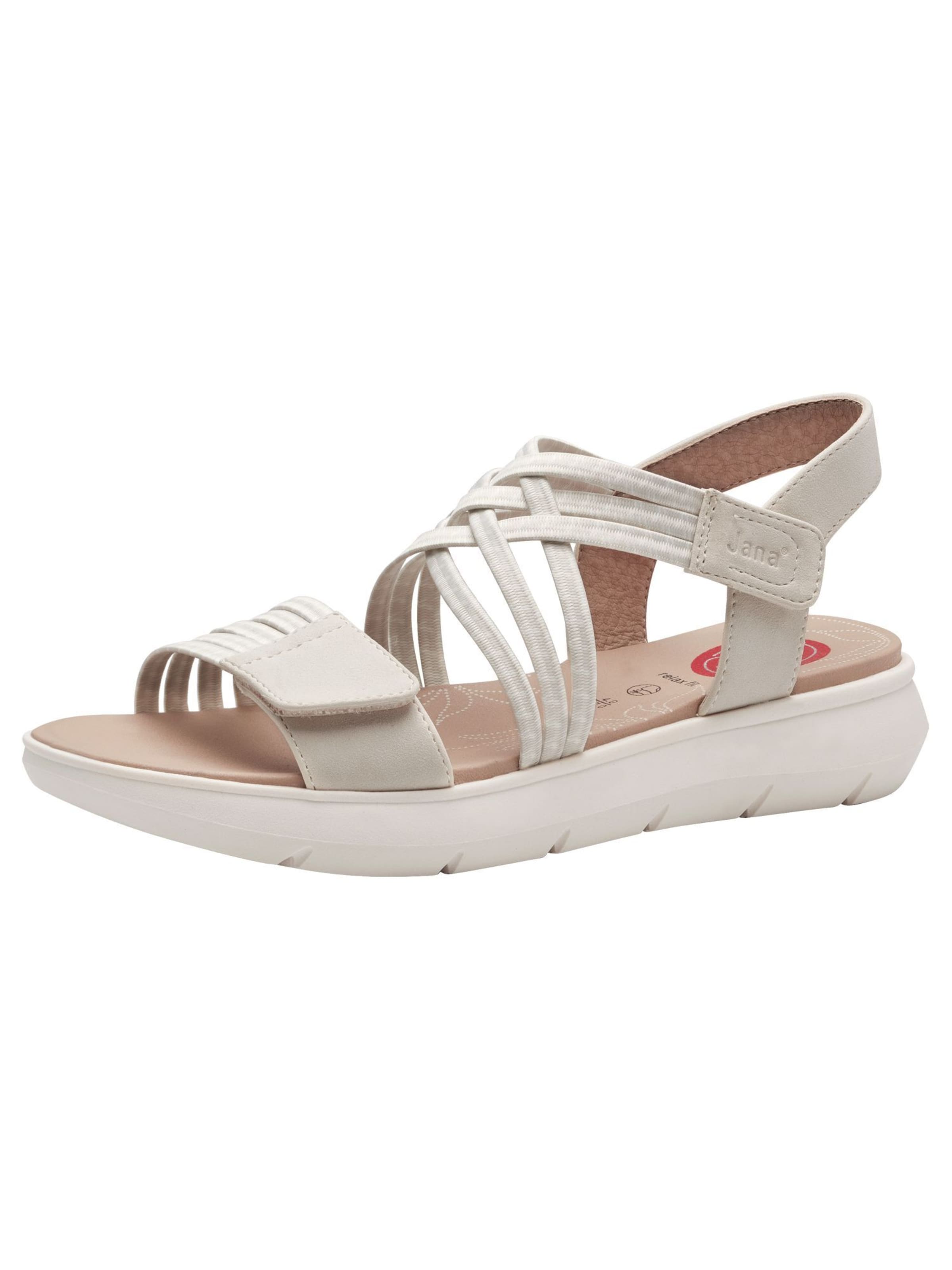 JANA Strap sandal in Beige: front