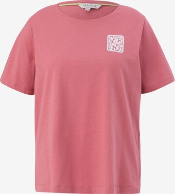 TRIANGLE T-shirt i rosa: framsida