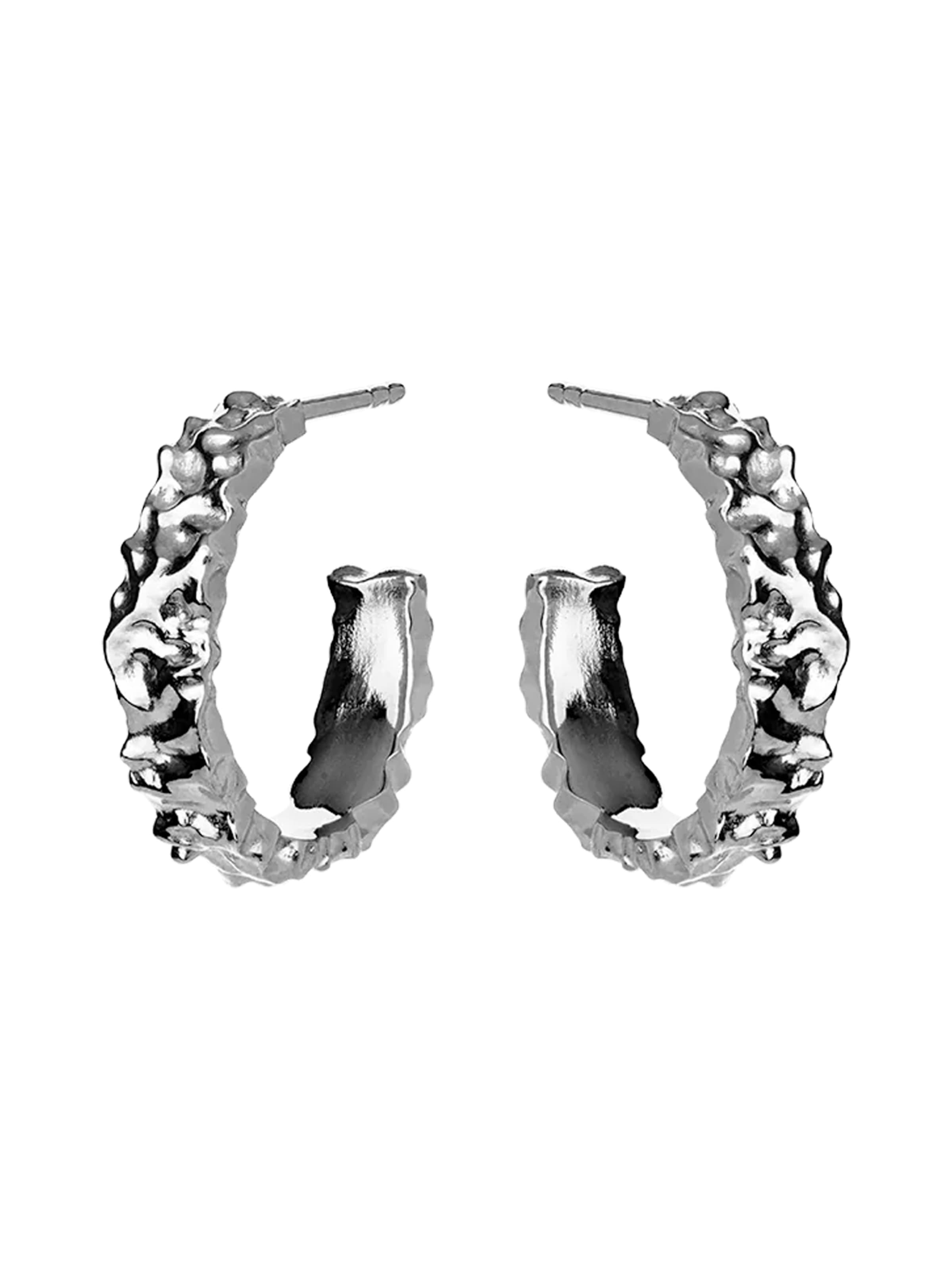 Maanesten Náušnice 'AIO' – stříbrná: přední strana