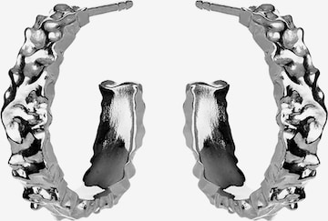 Maanesten Øreringe 'AIO' i sølv: forside