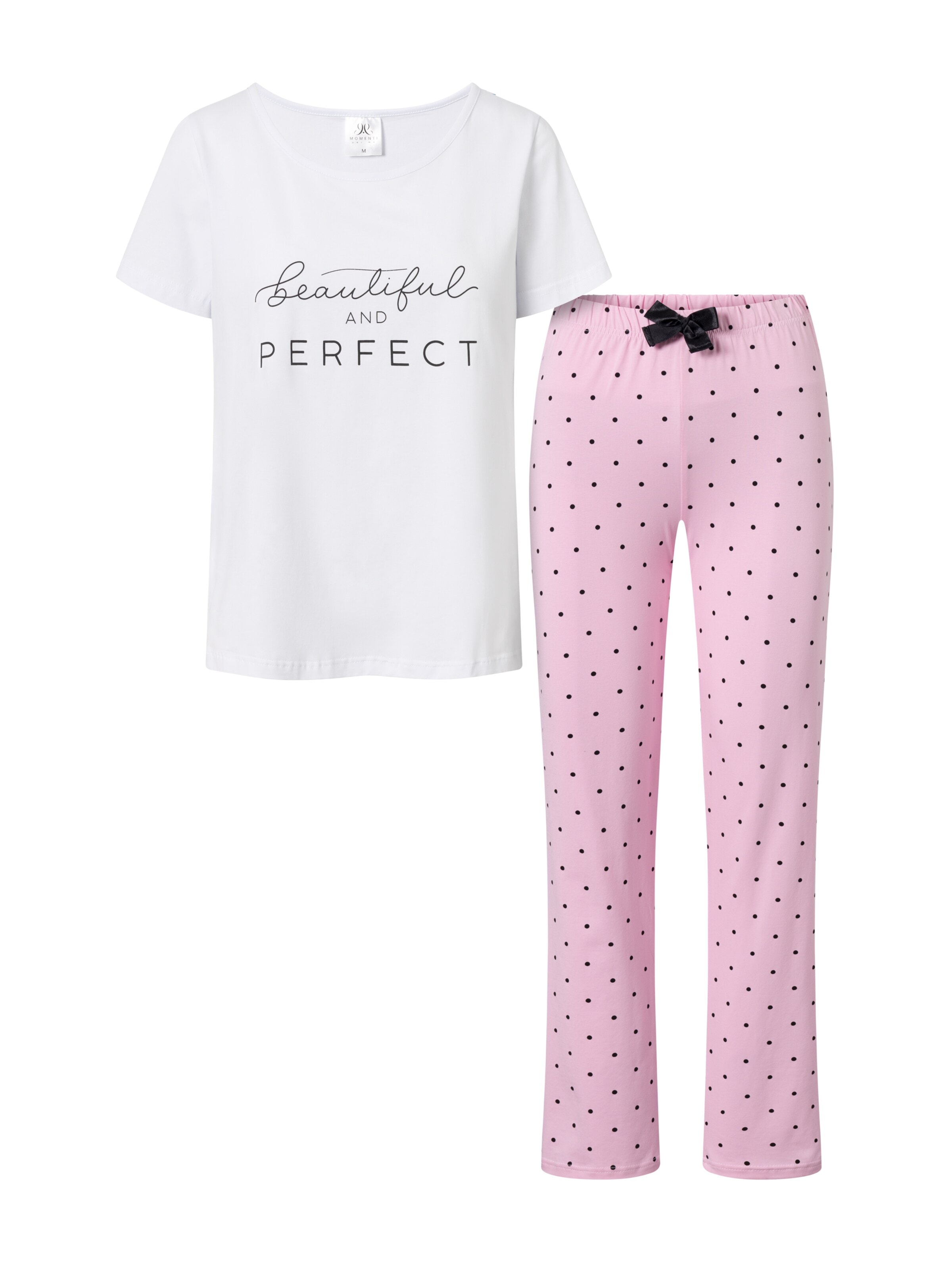 Momenti Per Me Pyjama 'Flawless' in Wit: voorkant