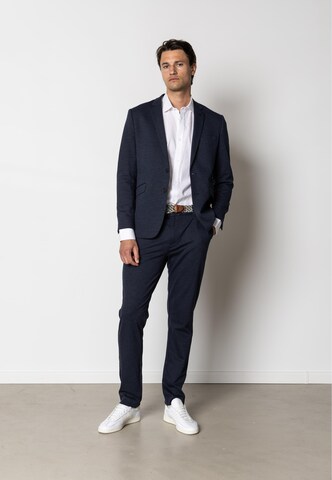 Clean Cut Copenhagen Slim Fit Sakko 'Brendon' in Blau