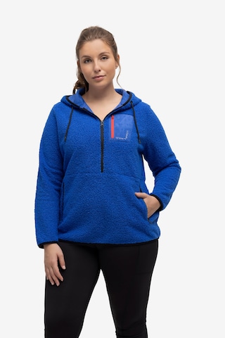 Ulla Popken Sweatshirt in Blauw: voorkant