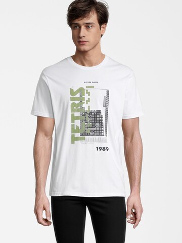 Course Shirt 'TETRIS' in White: front