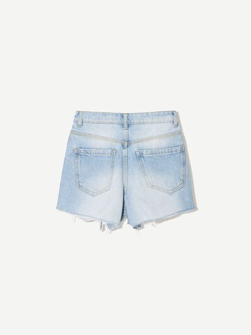 Bershka Regularen Kavbojke | modra barva