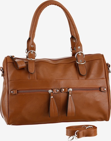 J. Jayz Handbag in Brown: front