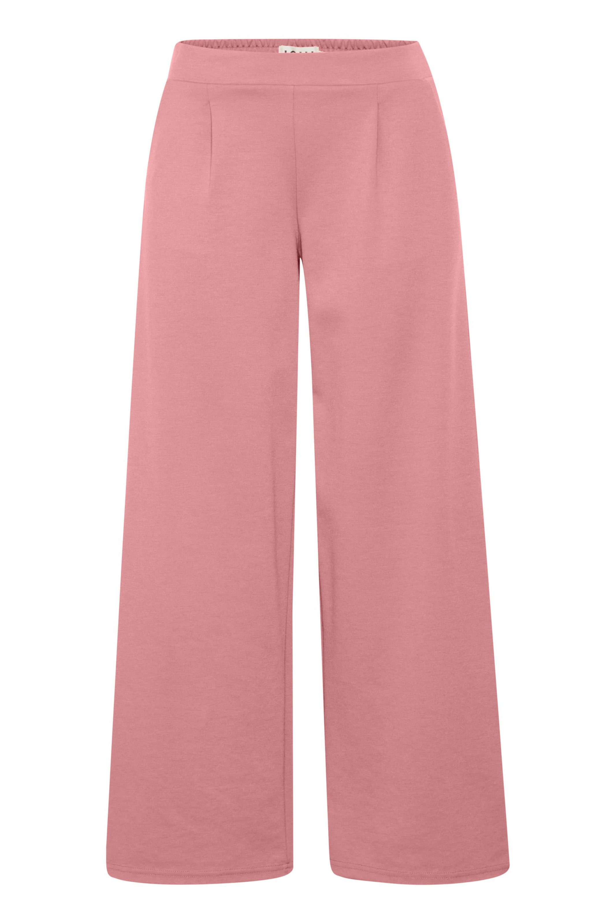 Pantaloni con pieghe 'IHKate' di ICHI in rosa: frontale