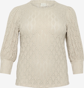 KAFFE CURVE Blouse 'Tia' in Beige: front