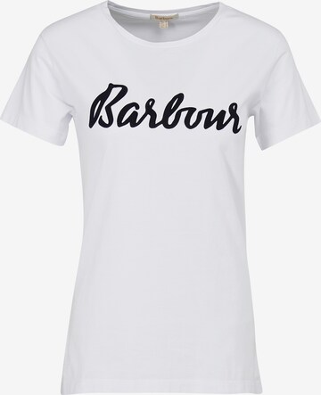 Barbour Shirt 'Otterburn' in Wit: voorkant