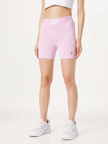 P.E Nation Skinny Trousers in Pink: front