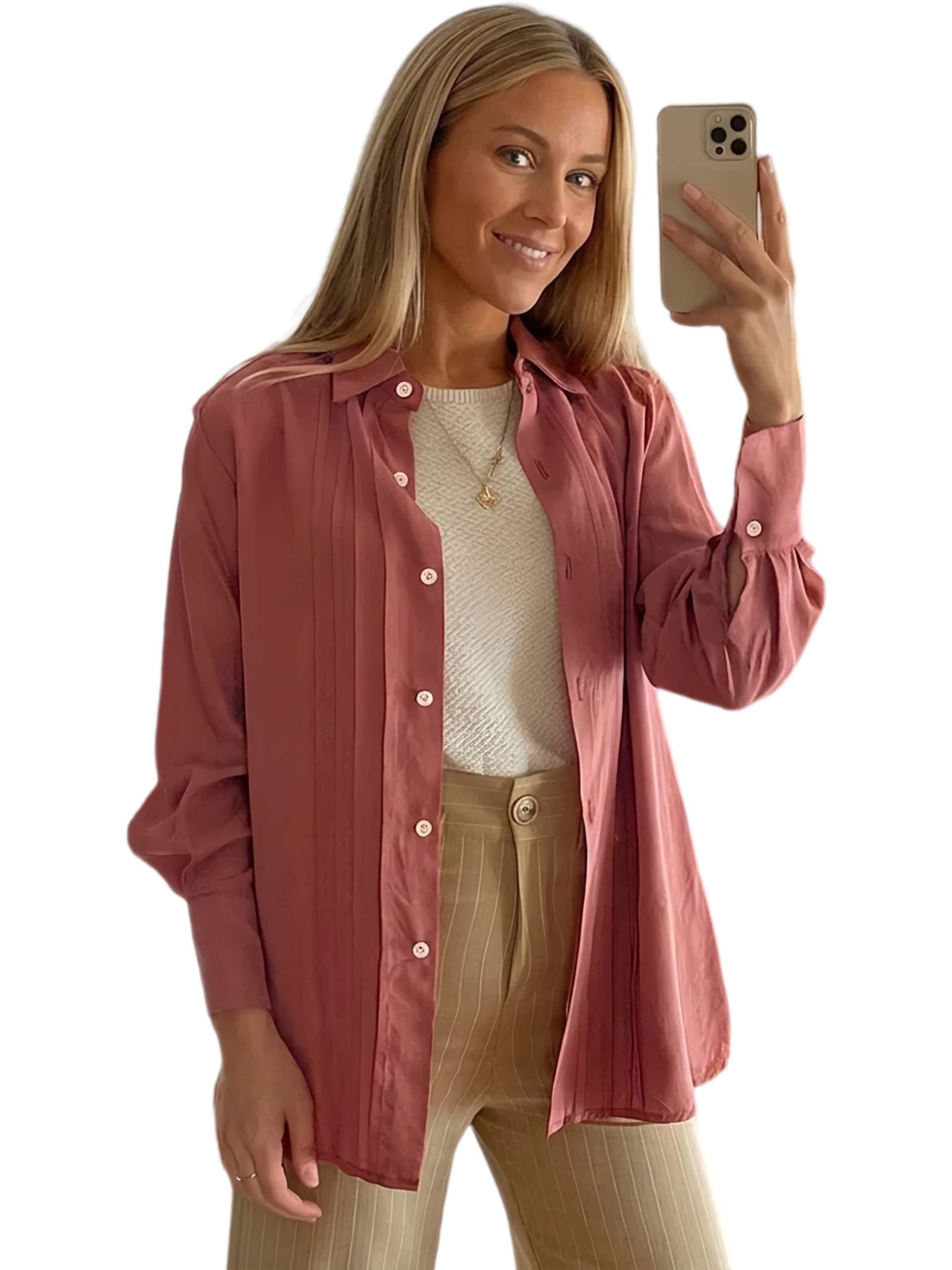 Yesfashion Blouse in Red