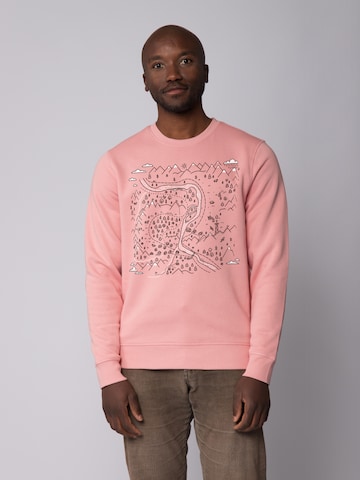 Watapparel Sweatshirt ' Landschaft ' in Pink: front