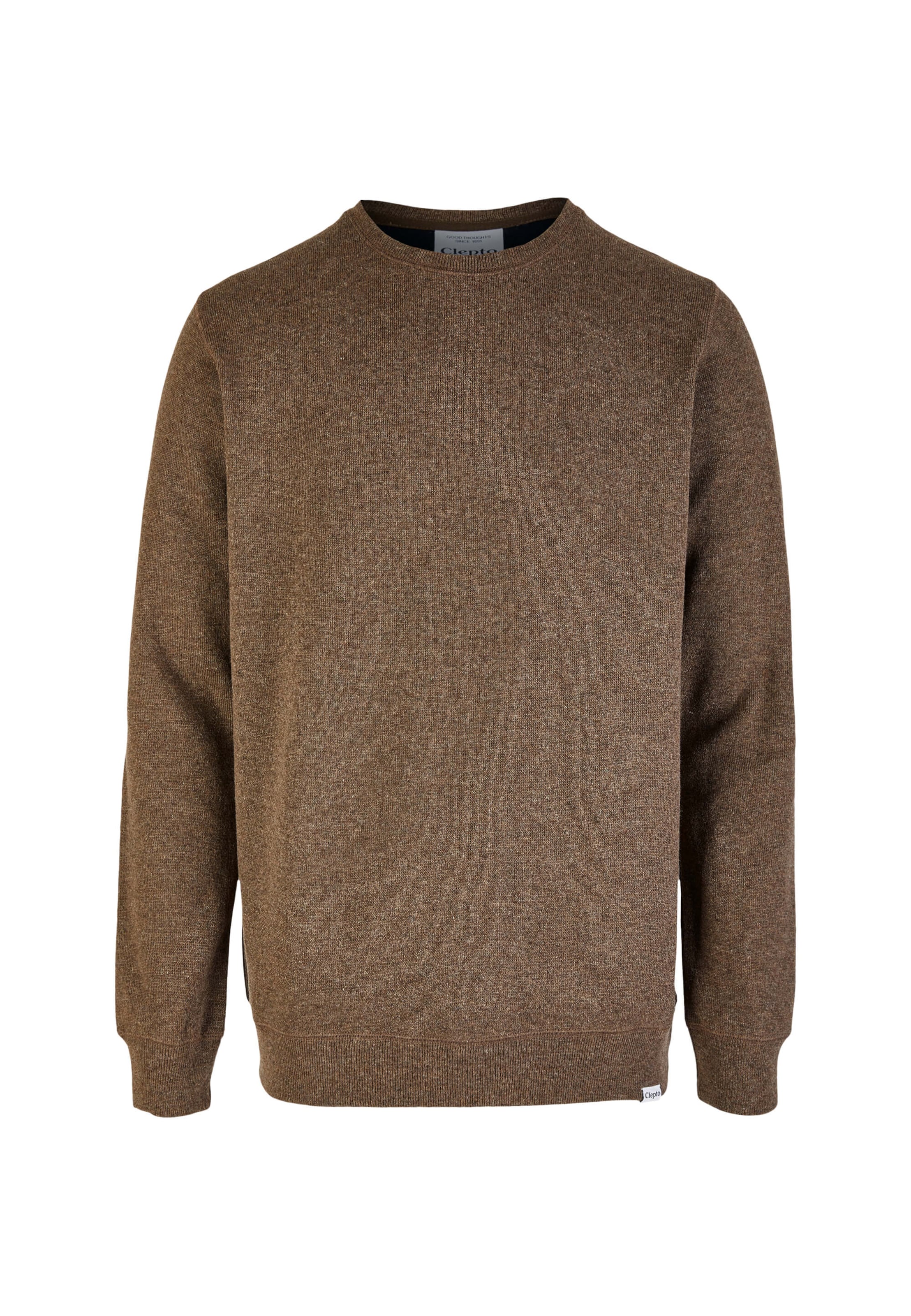 brūns Cleptomanicx Džemperis 'Noitch': no priekšpuses