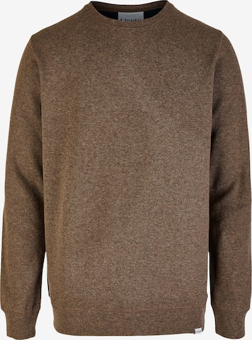 Cleptomanicx Sweatshirt 'Noitch' in Brown: front