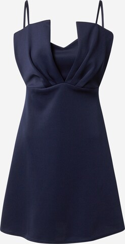 Closet London Dress in Blue: front