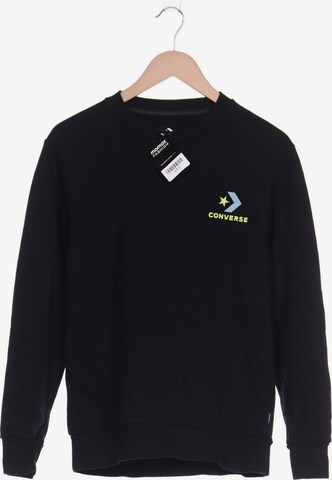 CONVERSE Sweatshirt & Zip-Up Hoodie in XS in Black: front