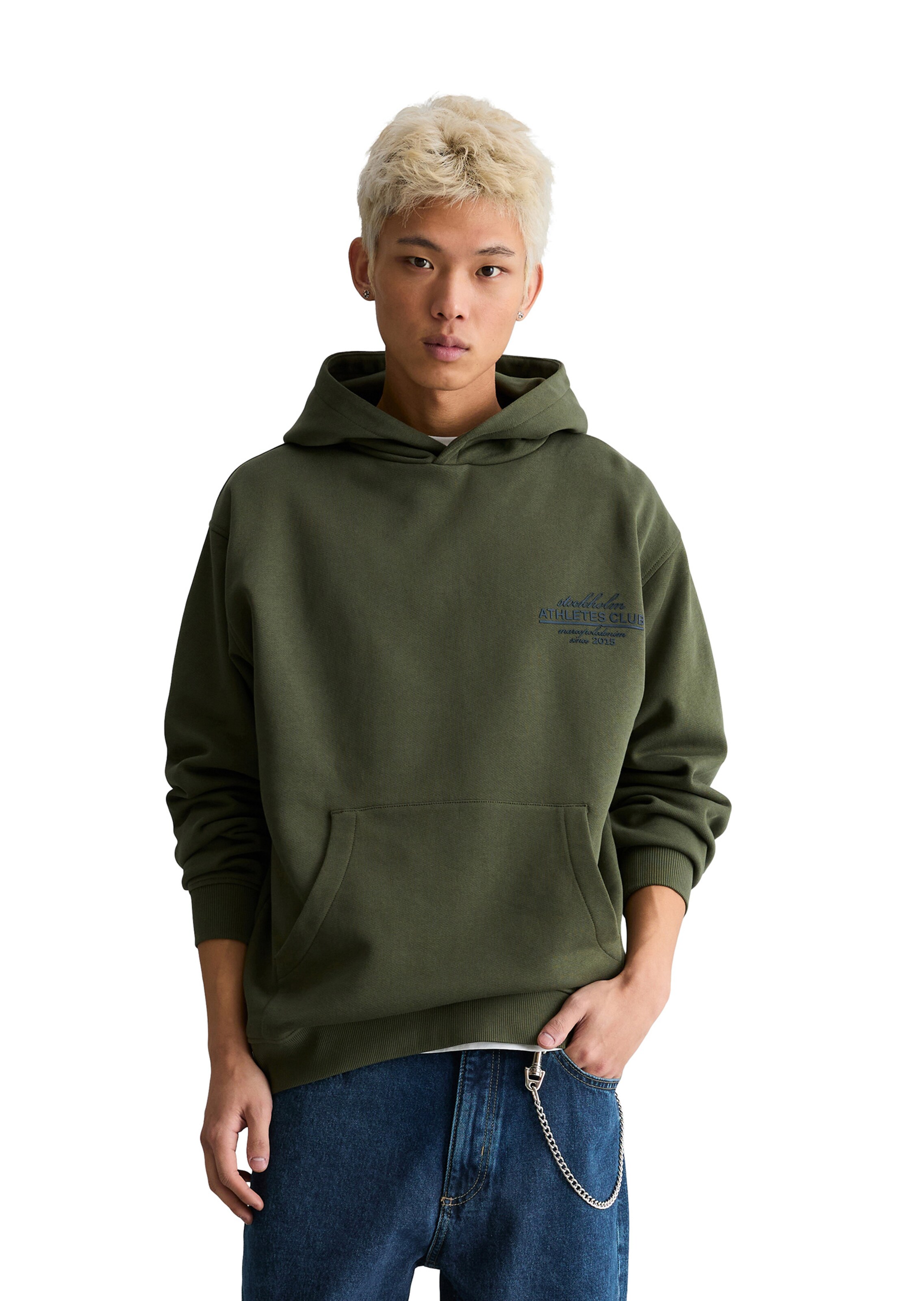 Marc O'Polo DENIM Sweatshirt in Green: front