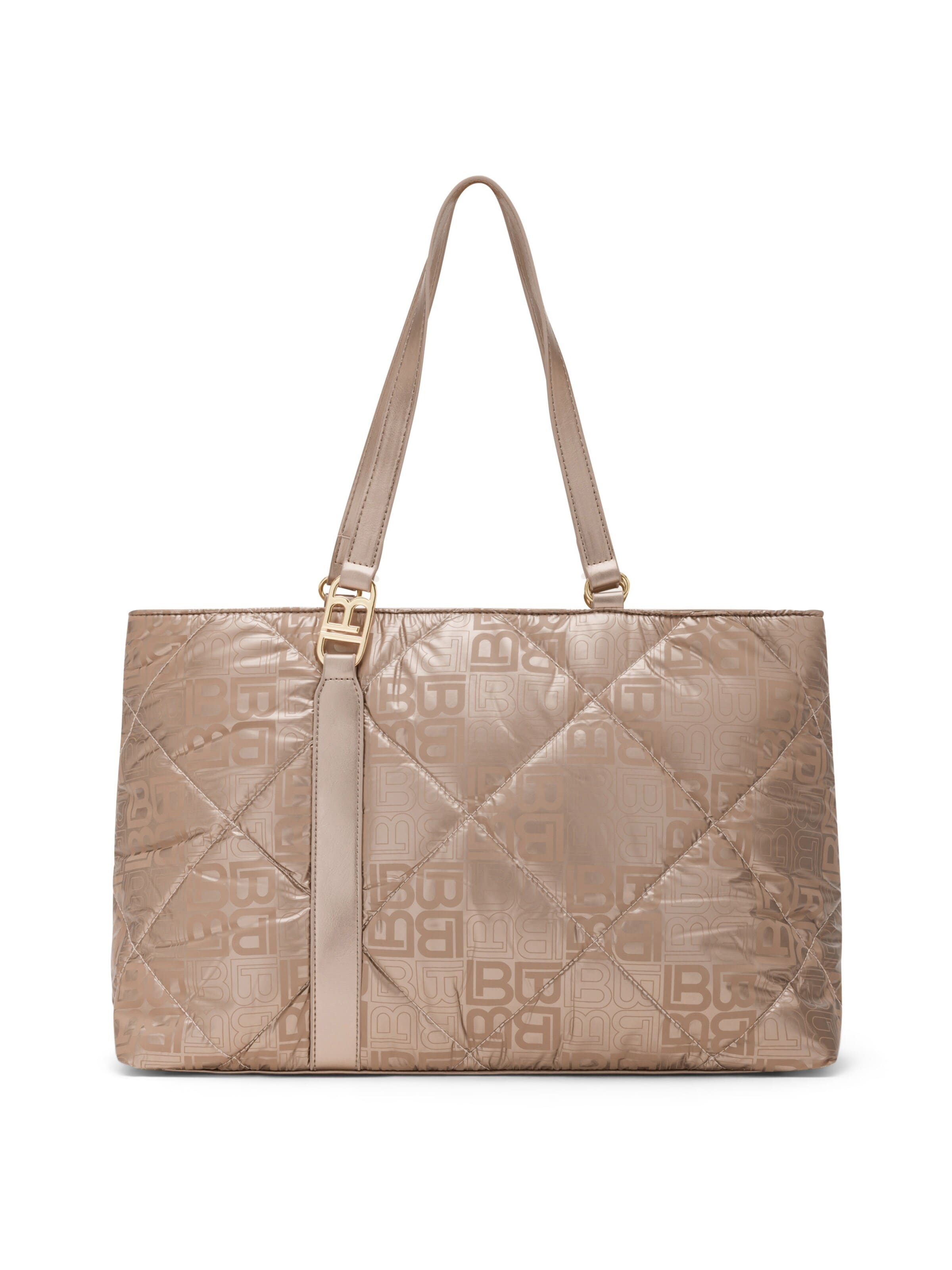 Shopper 'Blinky 1' di Laura Biagiotti in oro: frontale