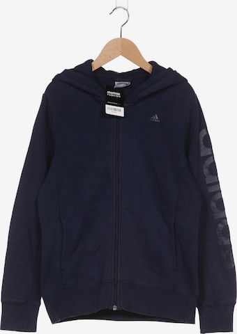 ADIDAS PERFORMANCE Sweatshirt & Zip-Up Hoodie in L in Blue: front