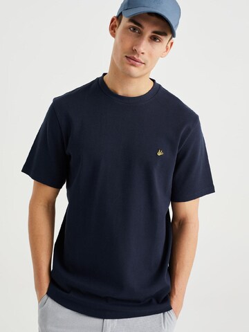 T-Shirt WE Fashion en bleu : devant