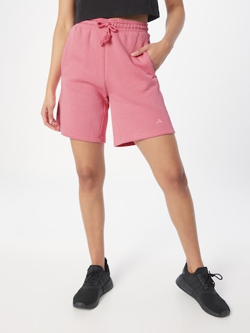 ADIDAS SPORTSWEAR Loosefit Sportbroek 'All Szn' in Roze: voorkant