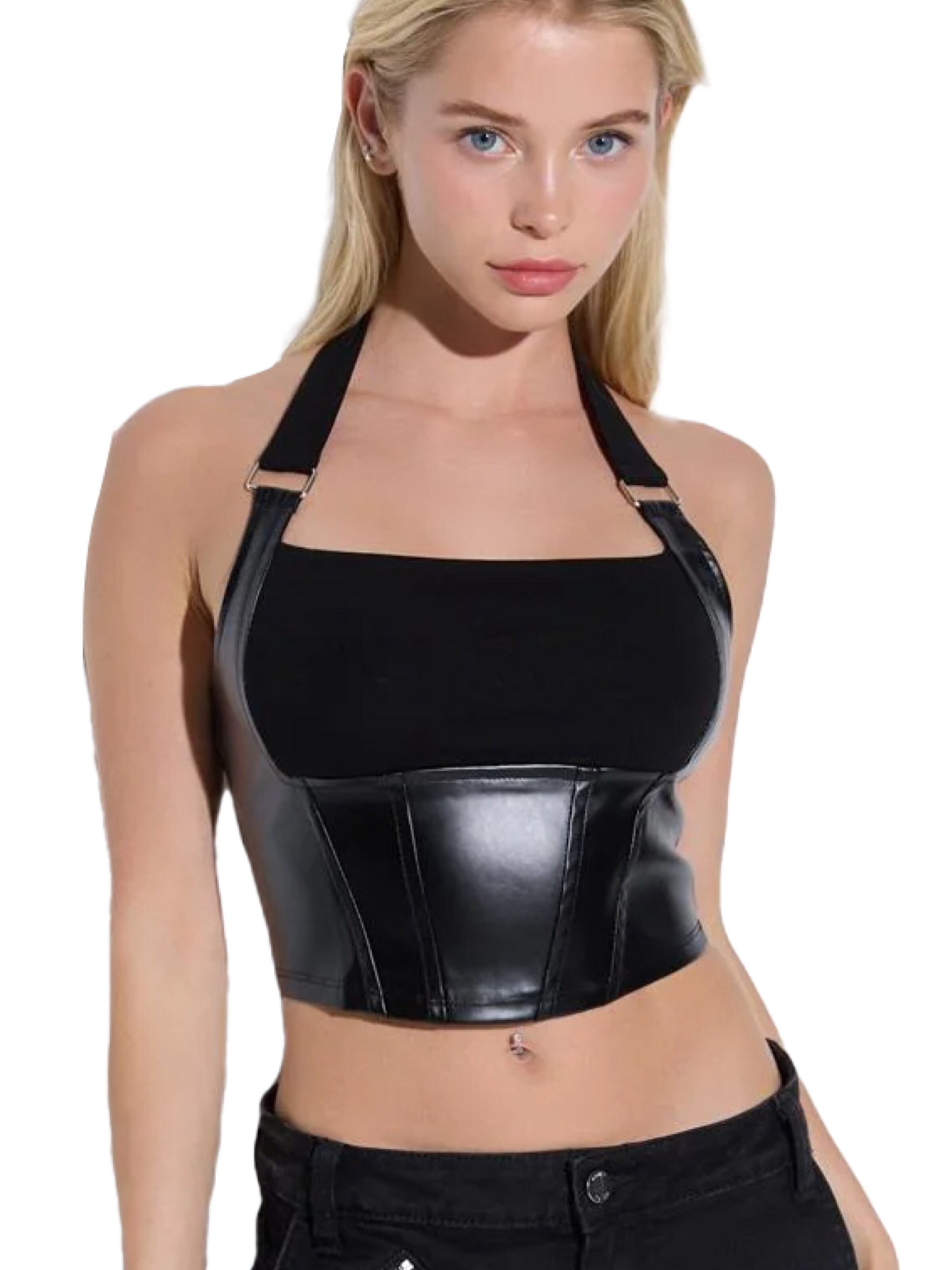 No Matter What Blouse body in Zwart: voorkant
