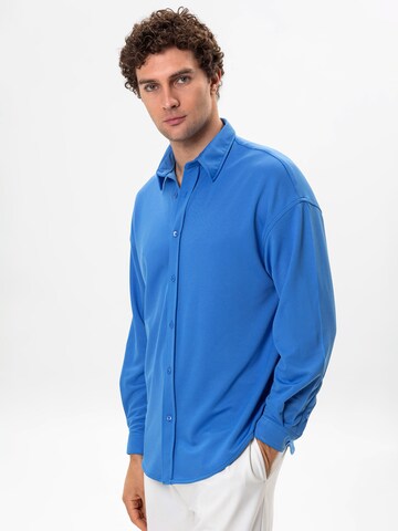 Antioch Regular fit Overhemd in Blauw: voorkant