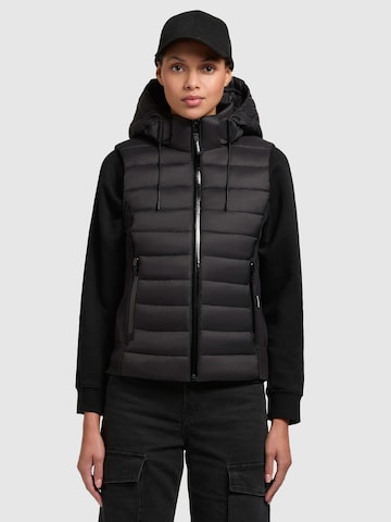 khujo Bodywarmer 'Fabia2' in Zwart: voorkant