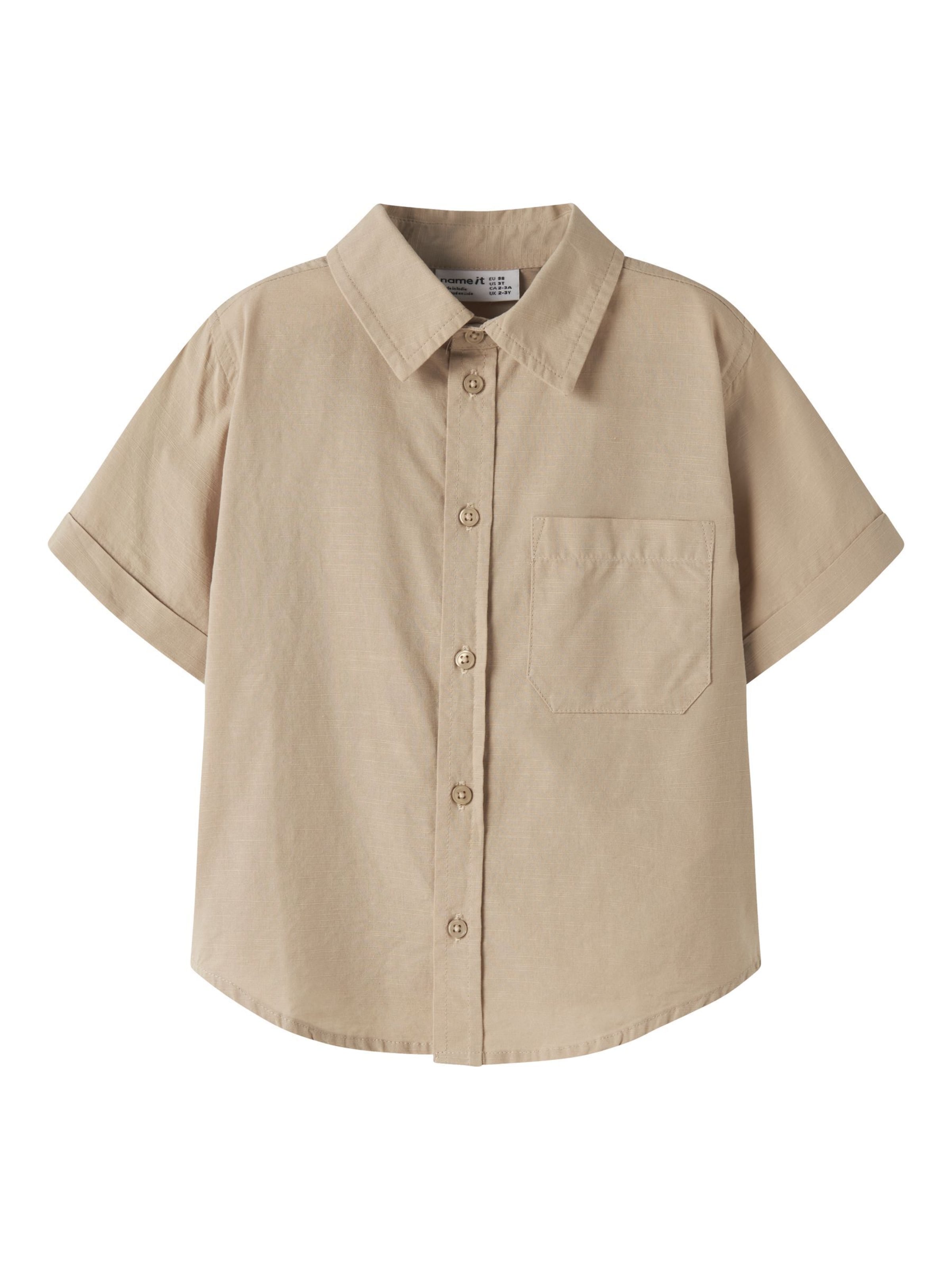 NAME IT Regular fit Button up shirt 'Filip' in Grey: front