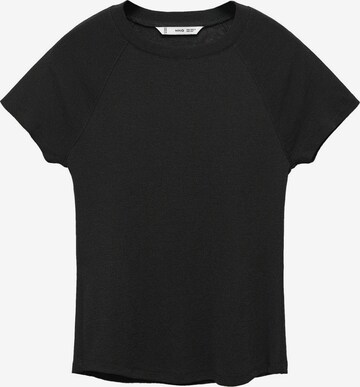 T-shirt 'MUSCAT' MANGO en noir : devant