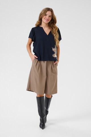 CULTURE Bluse 'Pop Greece' in Blau