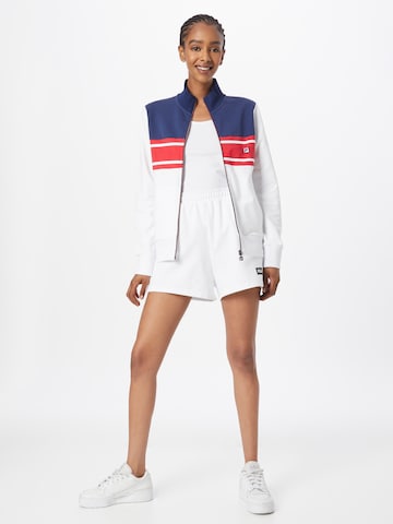 FILA Zip-Up Hoodie in White