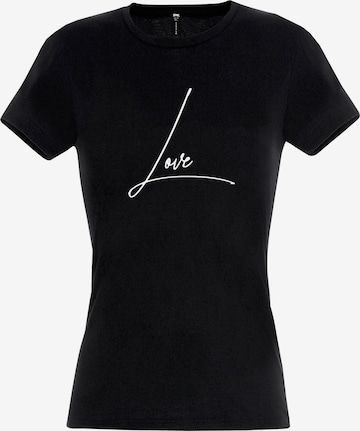 RMK Shirt 'Love' in Black: front