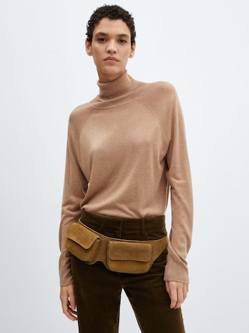 MANGO Pullover 'LUCCAC' in Braun: predná strana