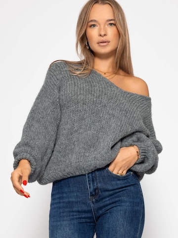 SASSYCLASSY Oversizepullover in Grau