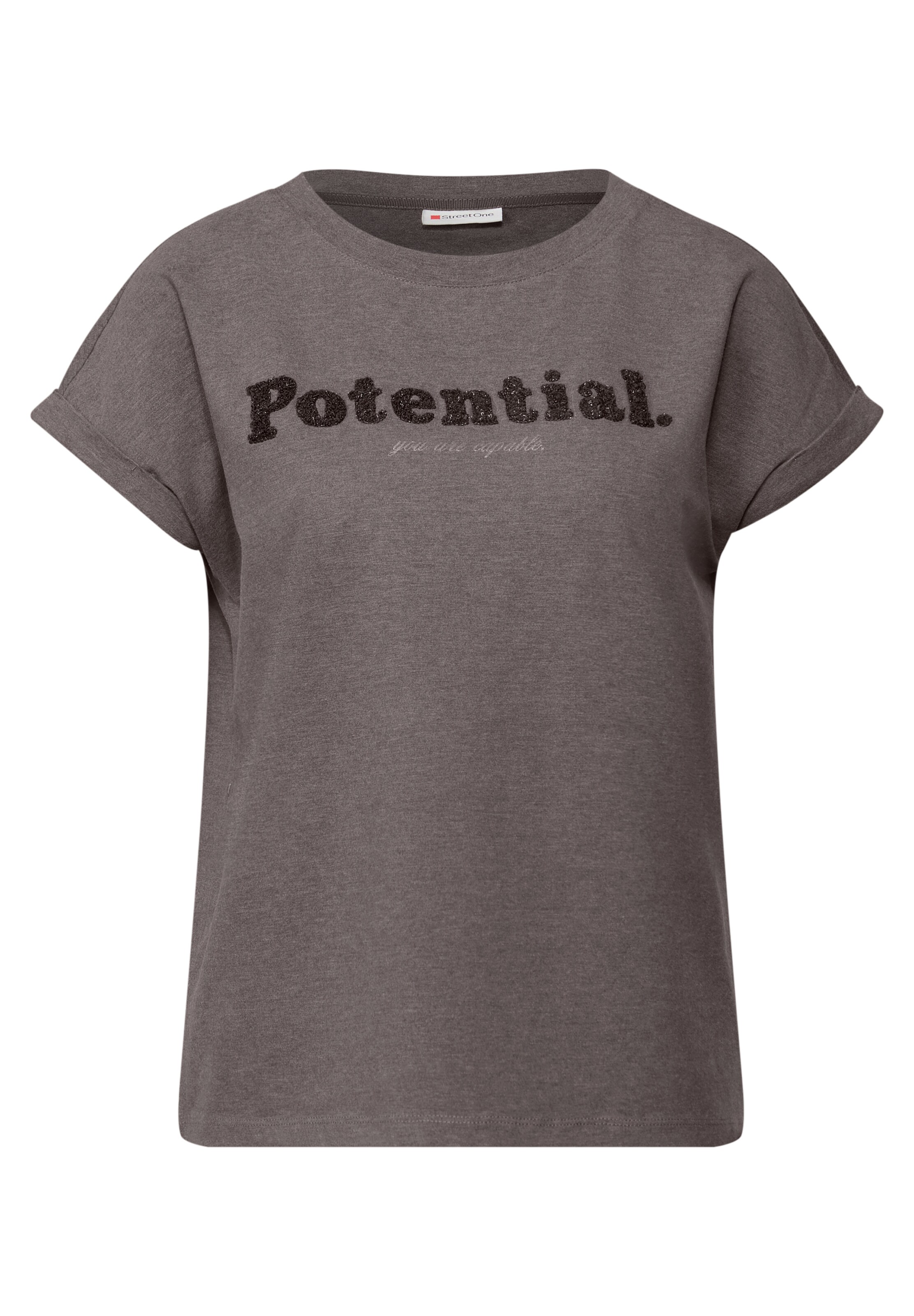 STREET ONE Shirt in Braun: Vorderseite