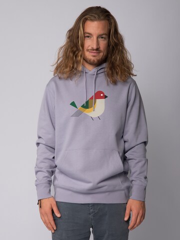 Watapparel Sweatshirt ' Vogel ' in Purple: front