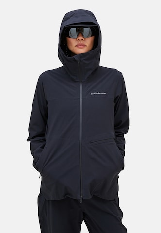 Veste outdoor PEAK PERFORMANCE en noir : devant