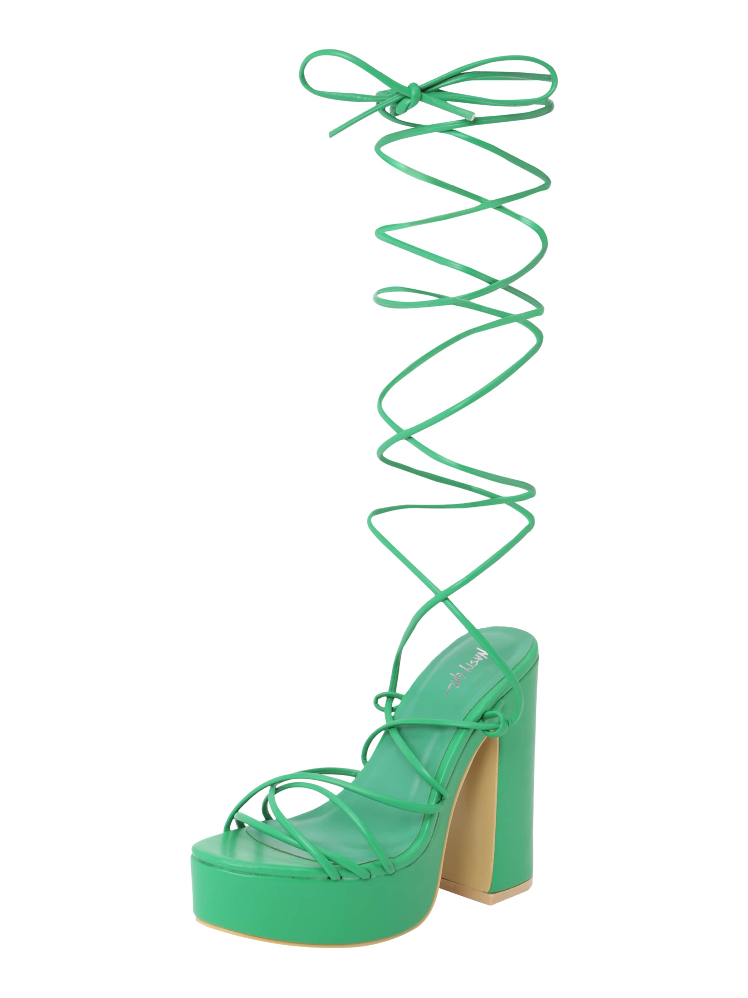 Nasty Gal - Sandália em verde: frente