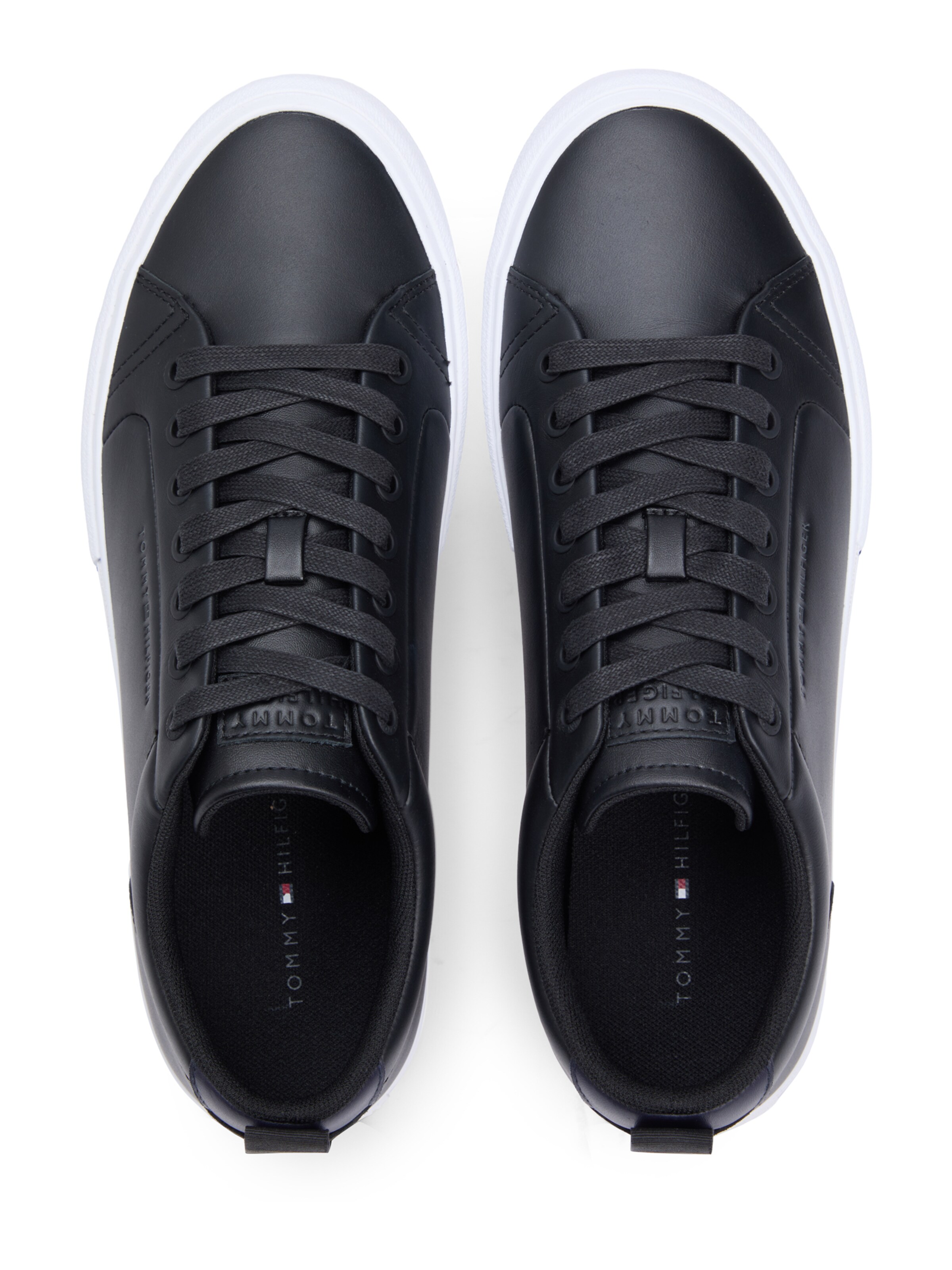 Sneaker low 'Harlem Street' de la TOMMY HILFIGER pe negru